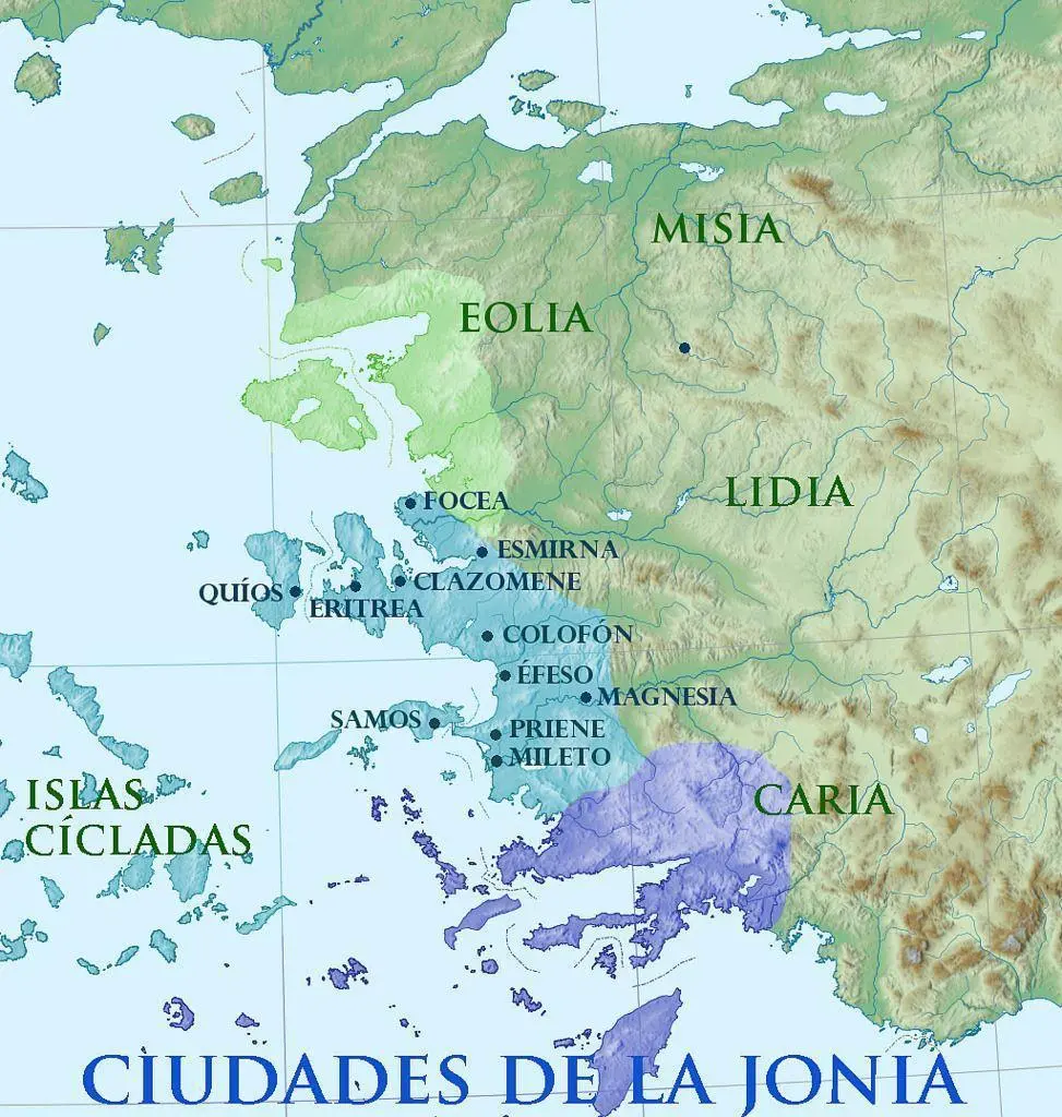 ciudades de jonia