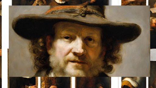 rembrandt retrato collage 